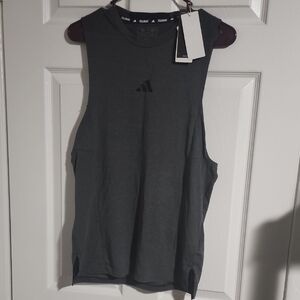 adidas Charcoal Gray Sleeveless Training Tank